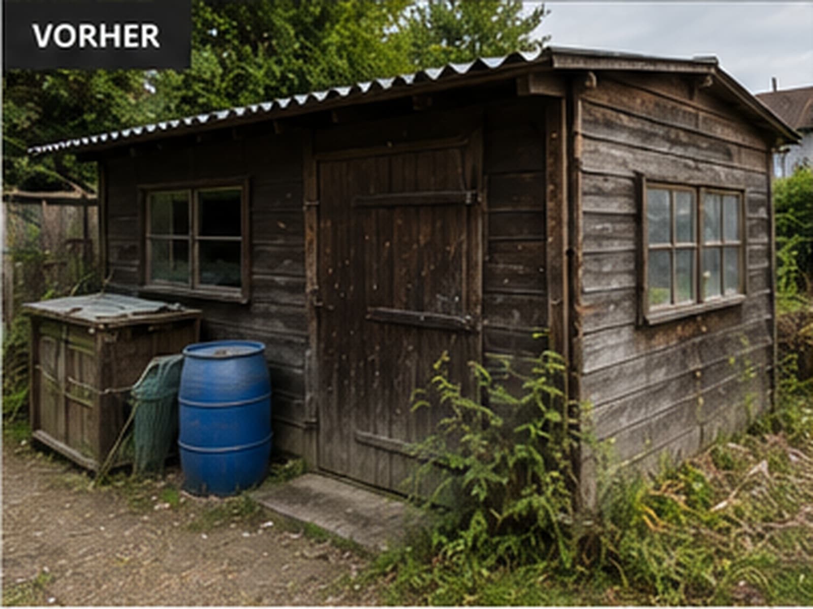 Schuppenrückbau in Ostallgäu – Zustand vorher (Symbolbild)