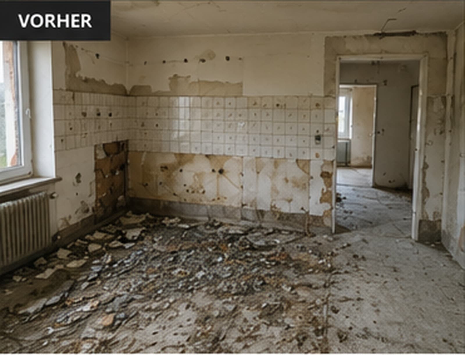 Entkernung in Kaufbeuren – Zustand vorher (Symbolbild)